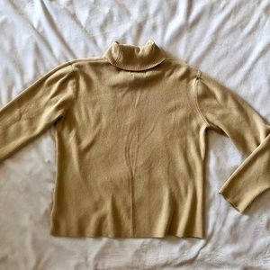 Worthington Turtleneck Sweater, Beige, EUC